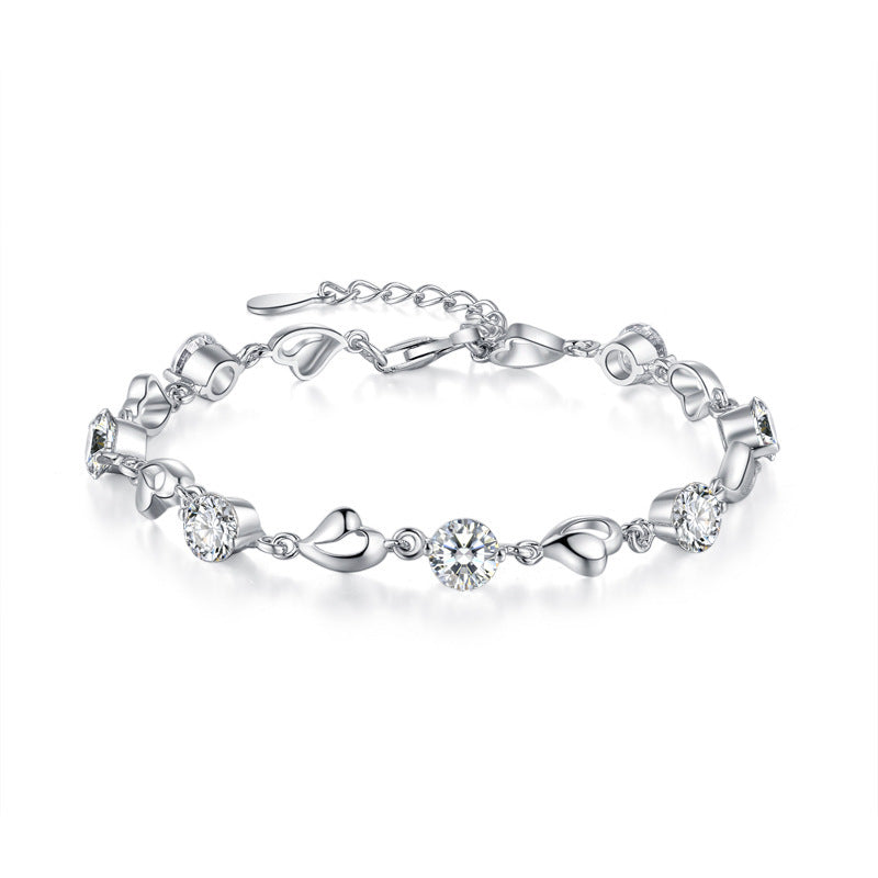 "Lovers' Heart" - Diamond Bracelet