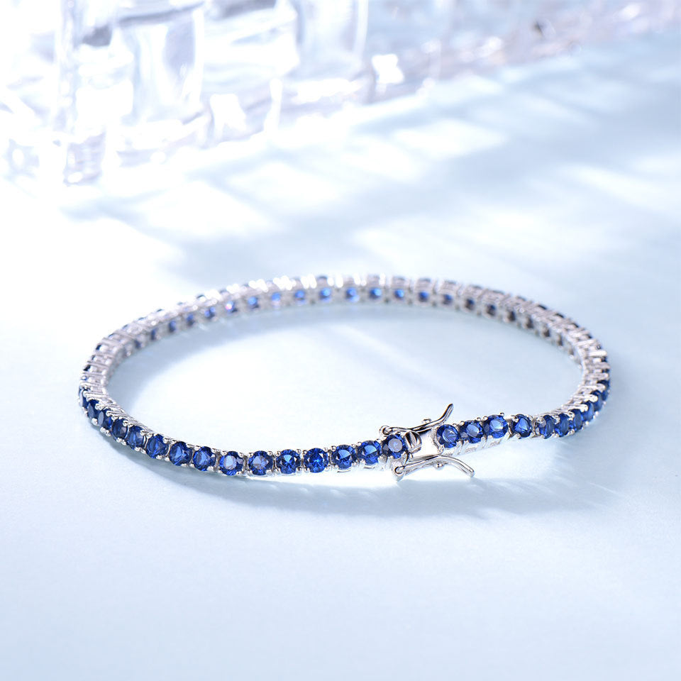 "The Blues" - Sapphire Tennis Bracelet