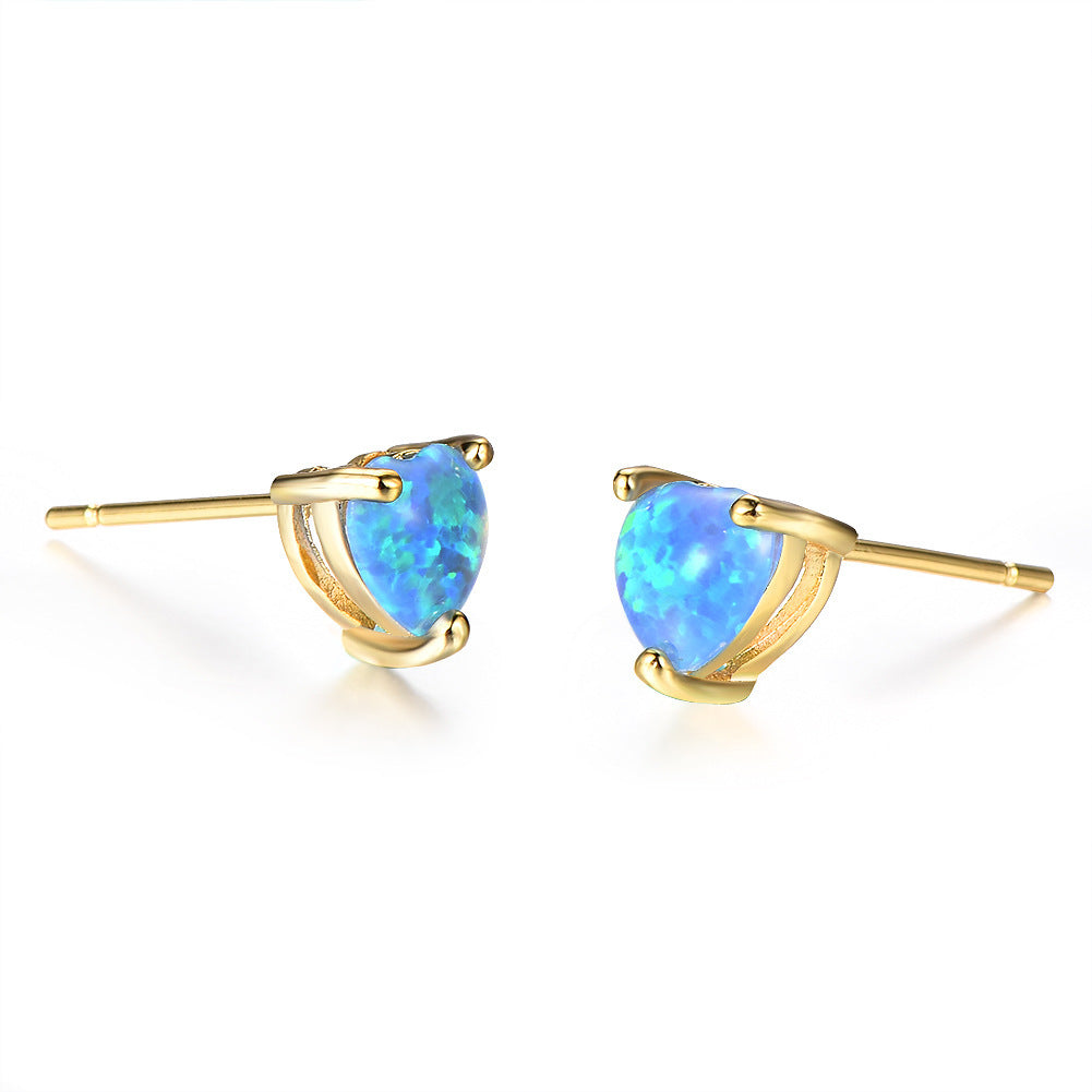 "Glowing Frost" - Stud Earrings
