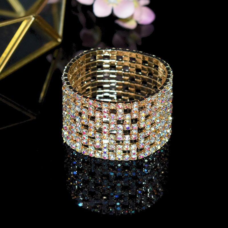 "Shining Bands" - Rhinestone Elastic Bracelet