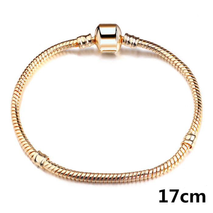Pure Copper Snake Rope Bracelet for Charms