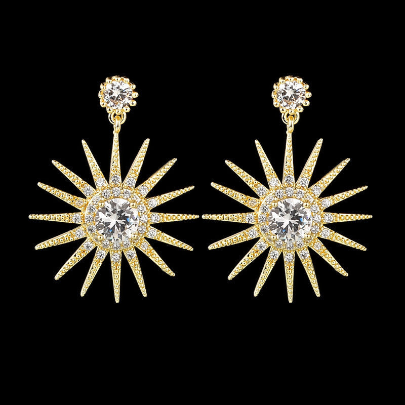 "Dazzling Star" - Dangle Earrings