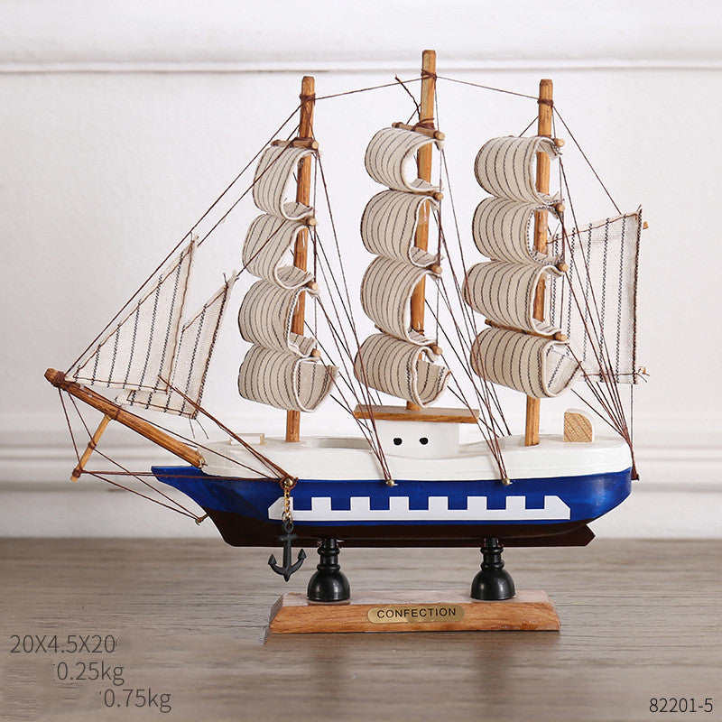 Crafted Ship Figurines for Home Decor