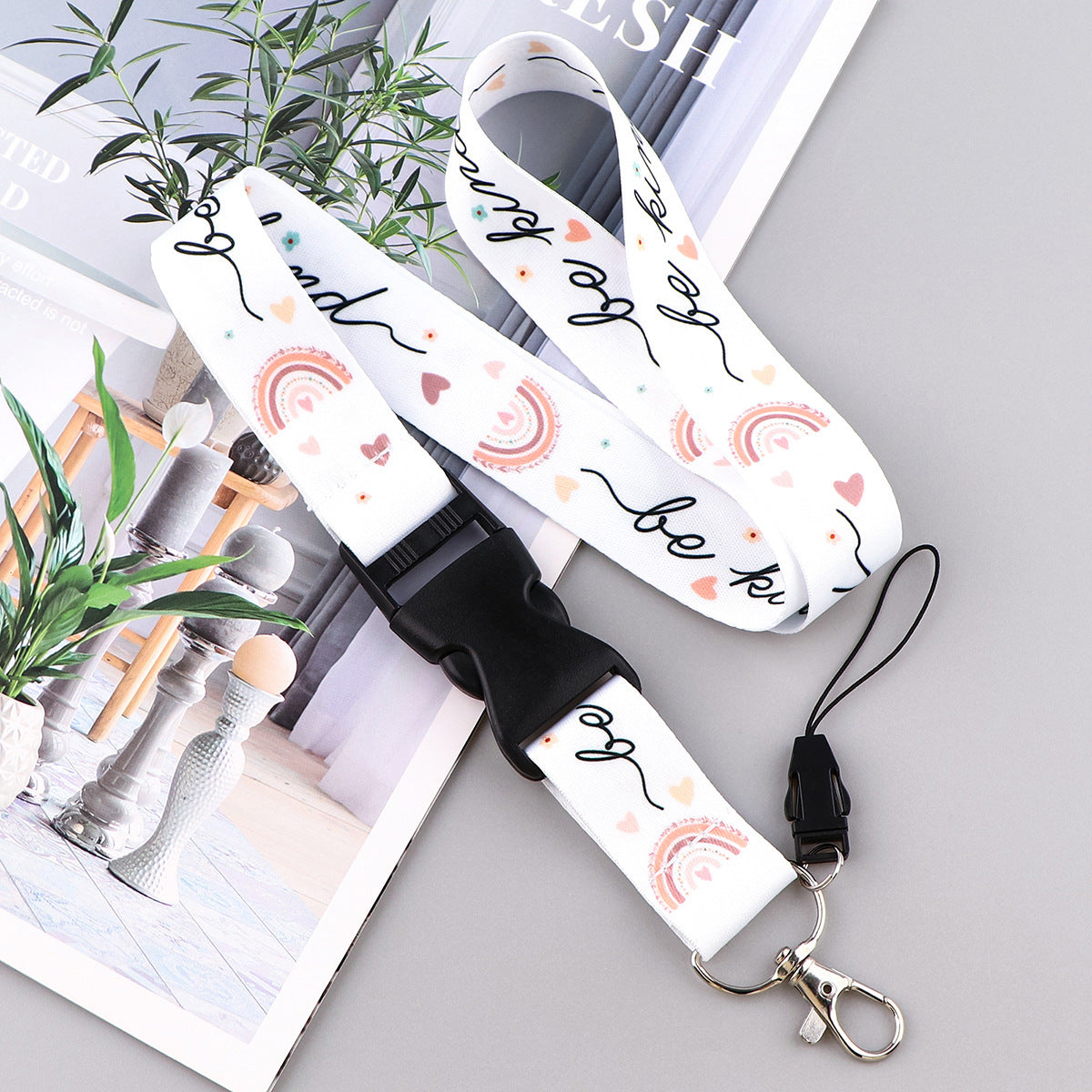 Happy Rainbow Lanyard