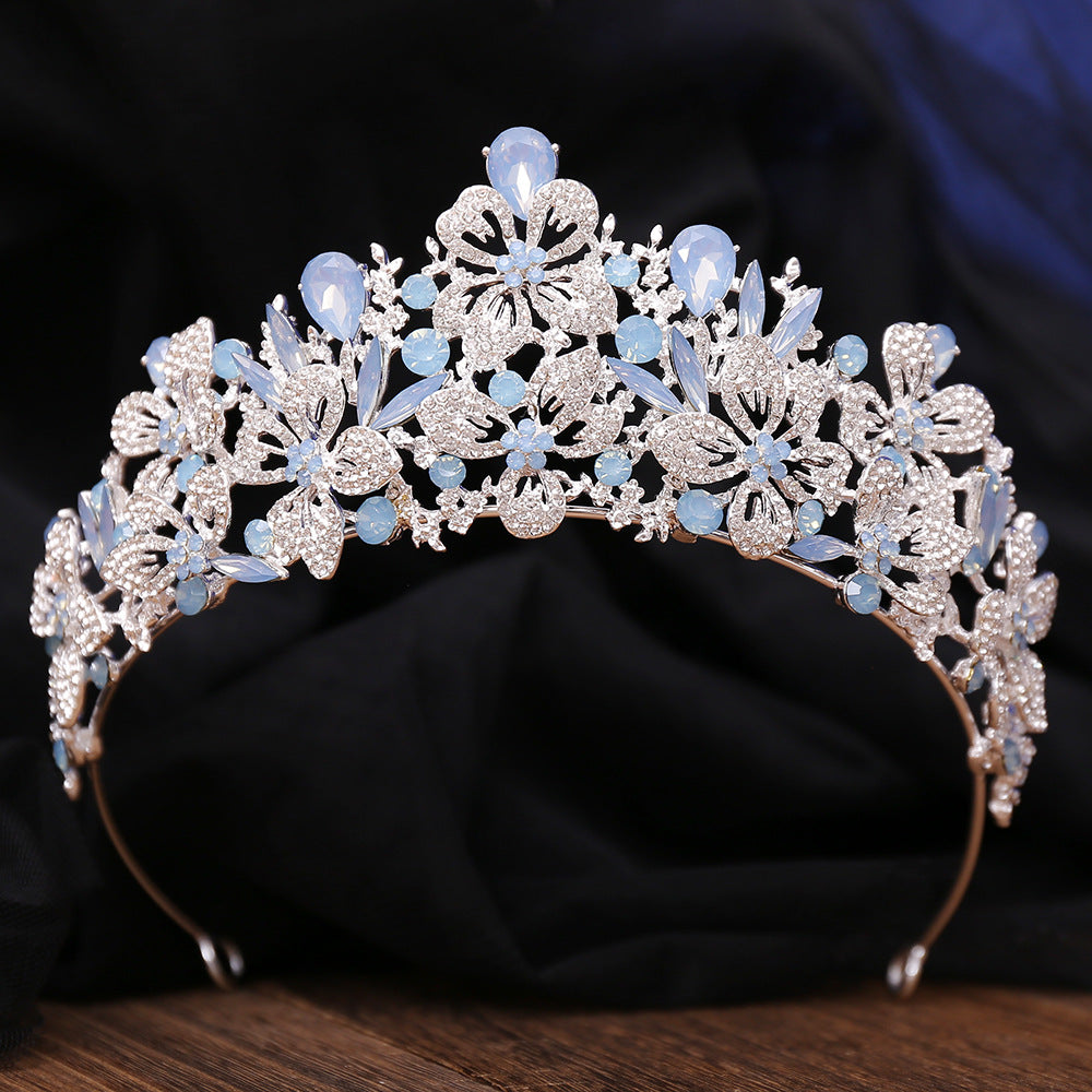 Elegant Floral Bridal Crown