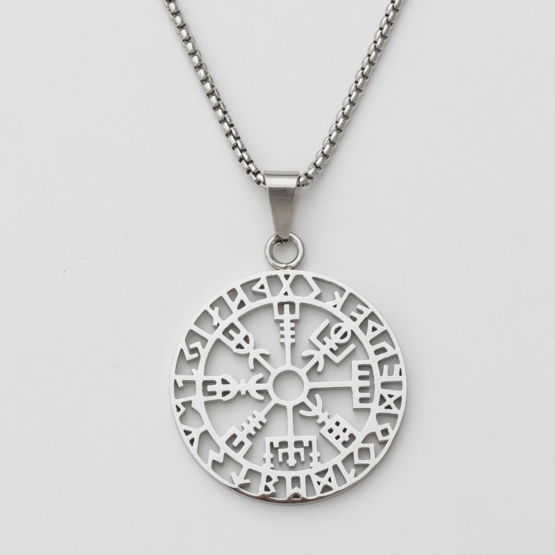 Viking Rune Titanium Steel Necklace
