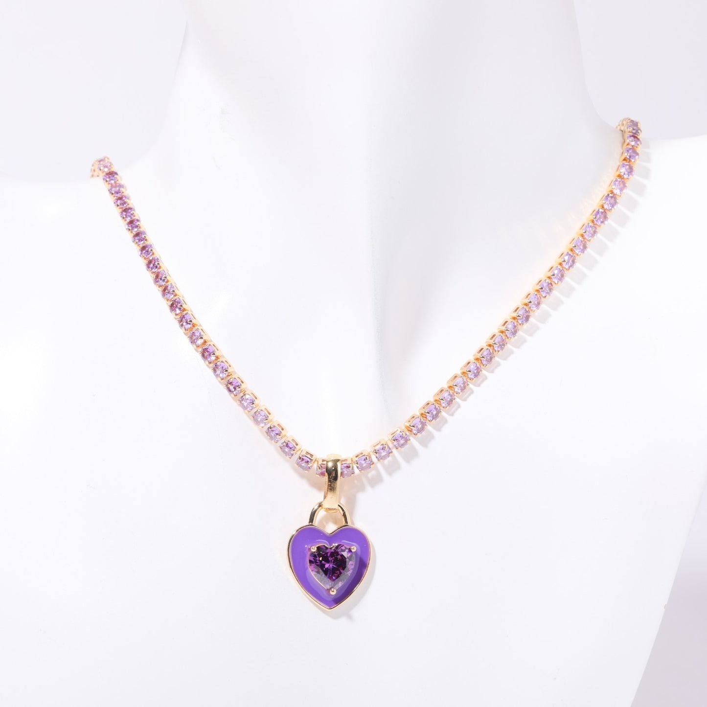"Minimal Effort" - Colorful Beccarite Tennis Necklace