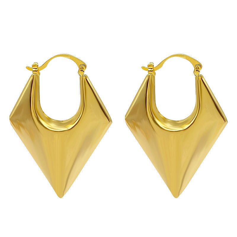"Majestic & Golden" - Gold Metallic Earrings