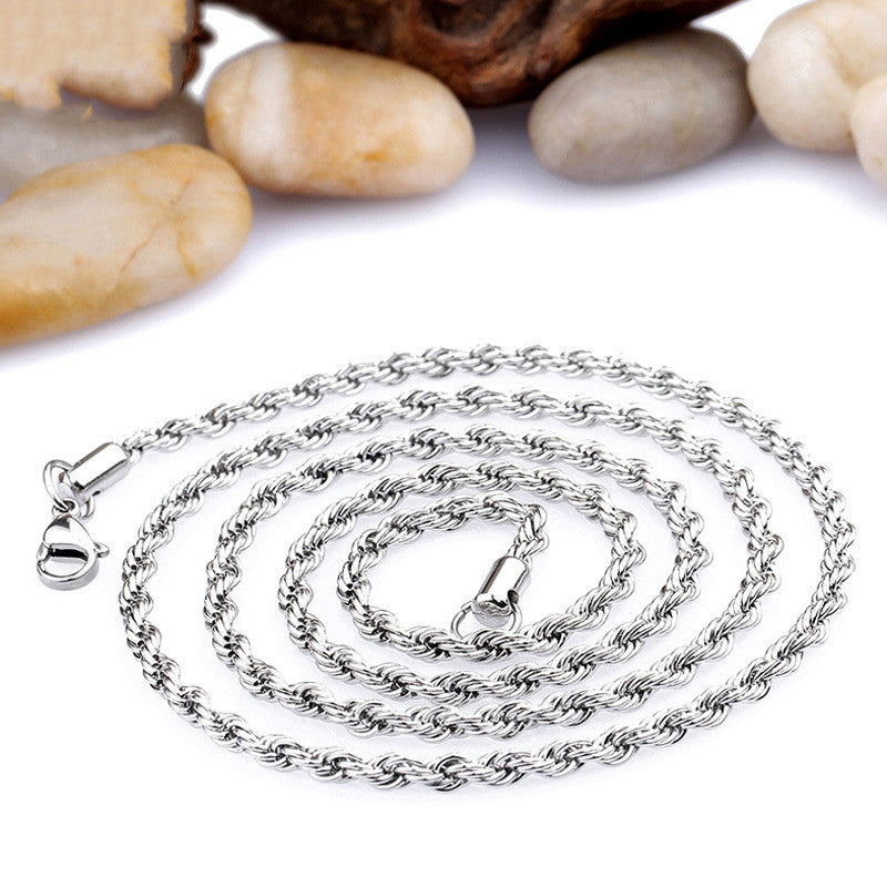 Titanium Steel Bear/Wolf Pendant Necklace