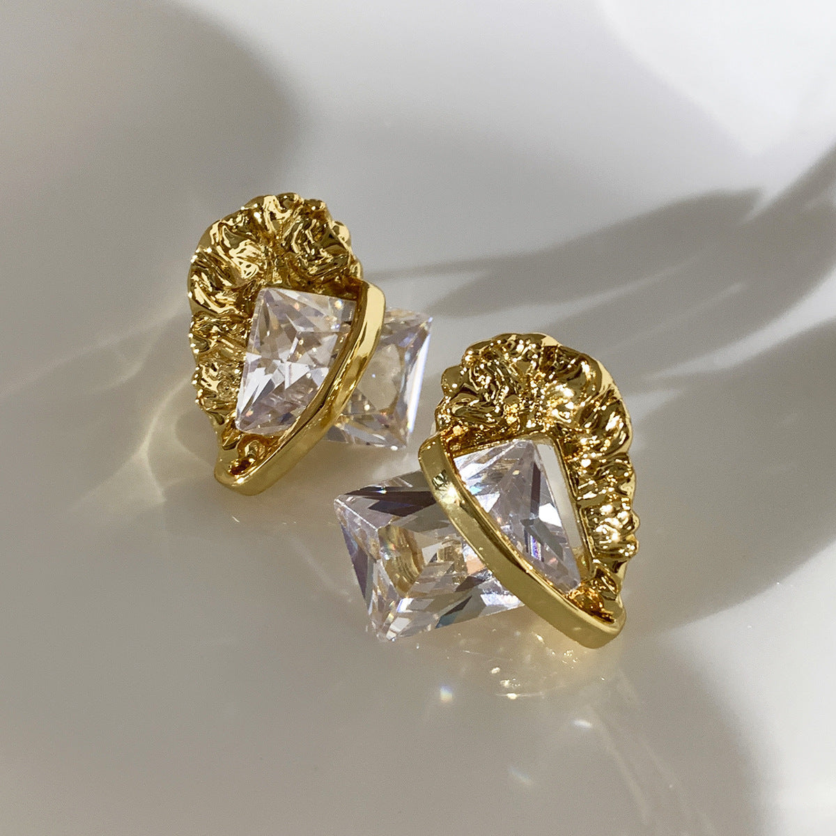 "Hot Like Me" - Diamond Lava Stud Earrings