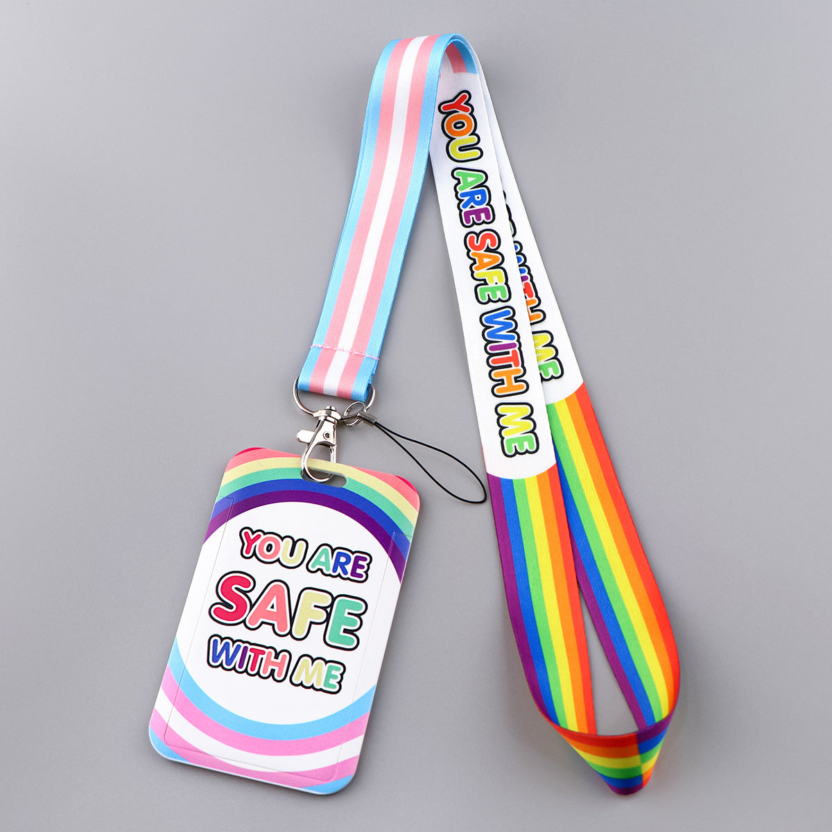 Happy Rainbow Lanyard