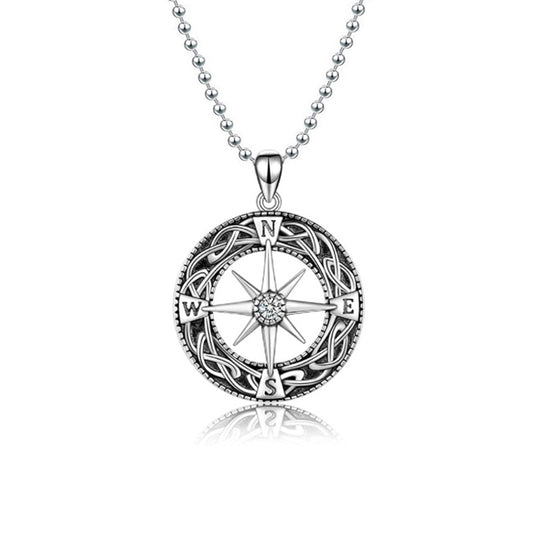 "Lead the Way" - Vintage Silver-plated Necklace