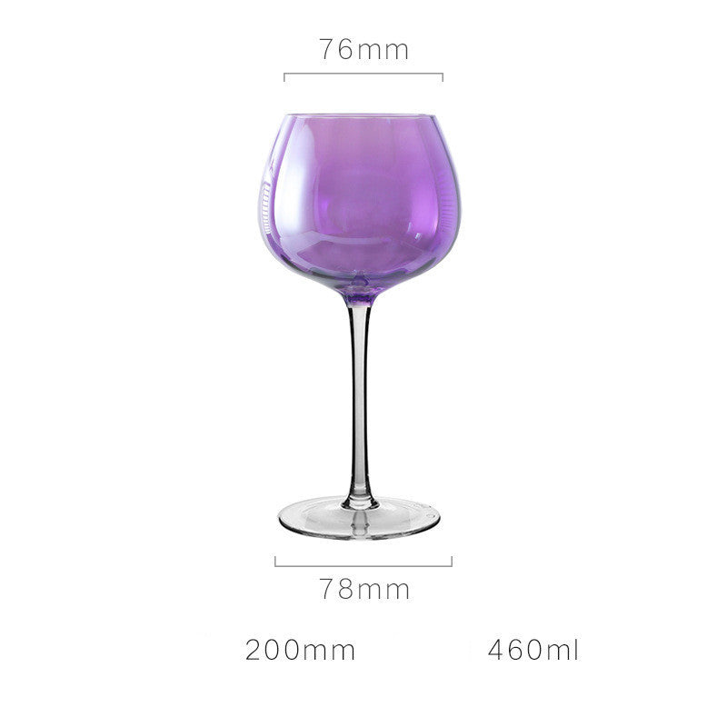 "Nordic Style Wine Glass" - New Purple Crystal Glass Goblet