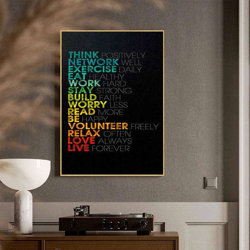 Famous Sayings And Inspirational Wall Painting