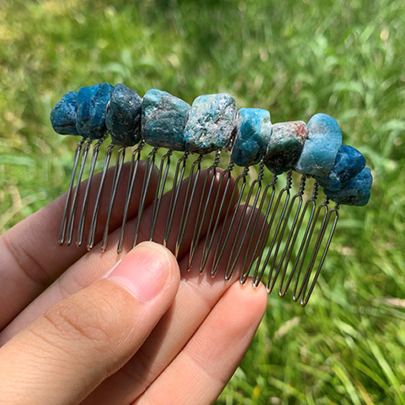 Natural Crystal Haircomb