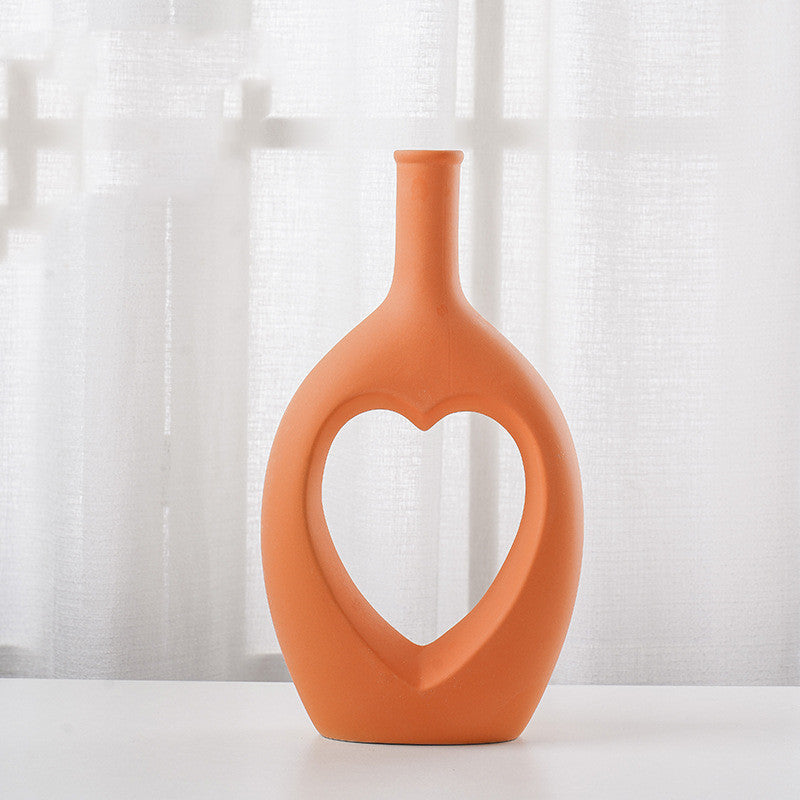 "My Heart Lives" - Ceramic Vase