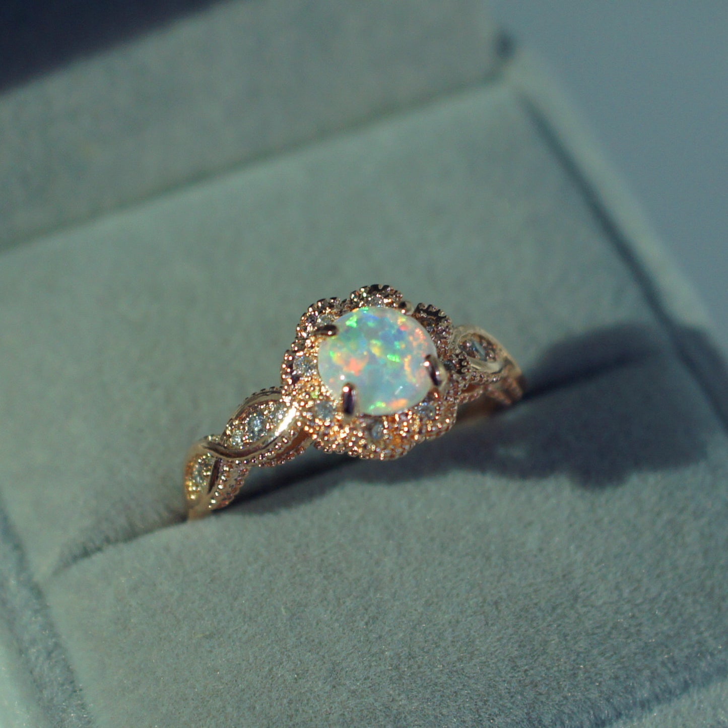 Vintage Gold Opal Ring