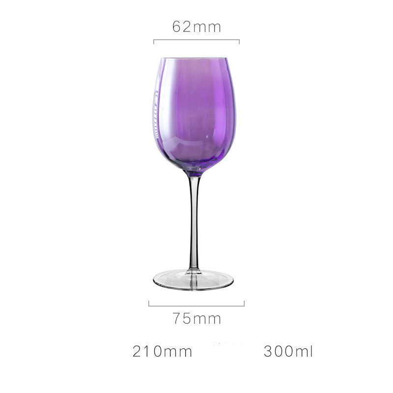 "Nordic Style Wine Glass" - New Purple Crystal Glass Goblet