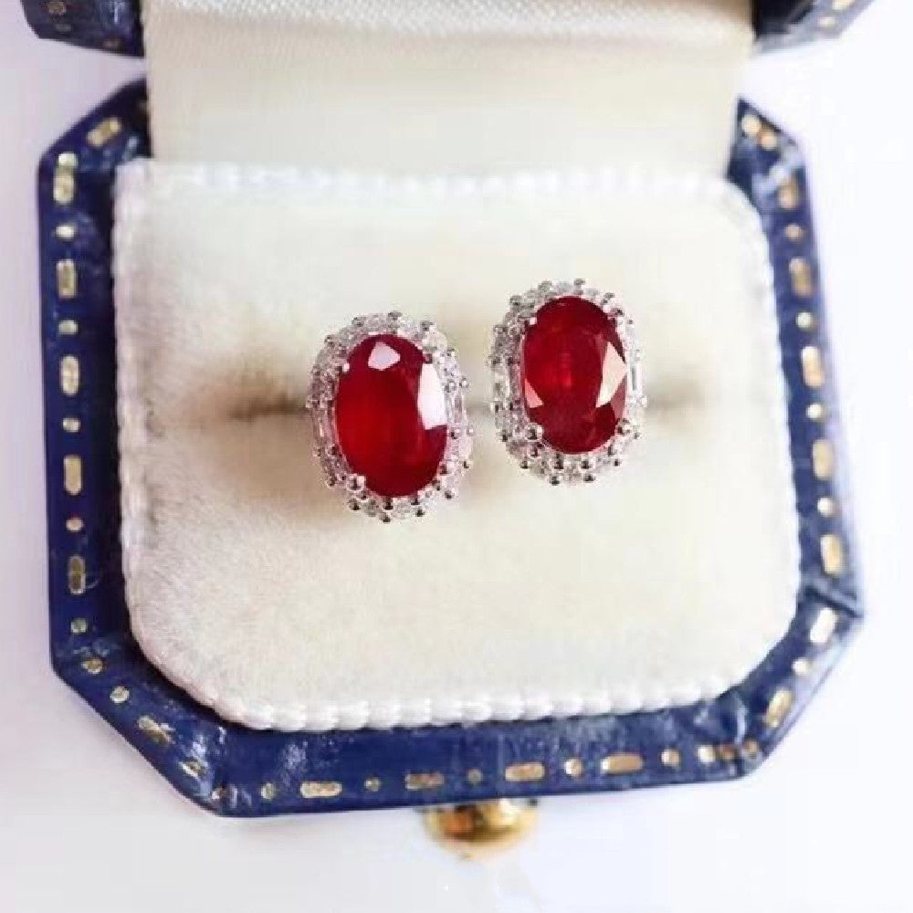 "Loved by Ruby" - Ruby Stud Earrings