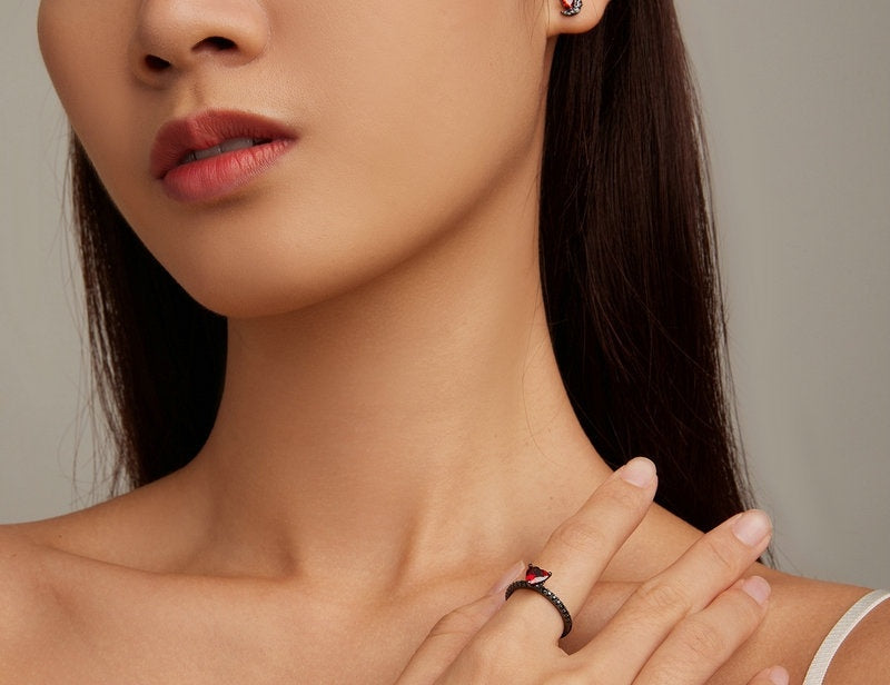 "Dark Night" -  Sterling Silver Ring