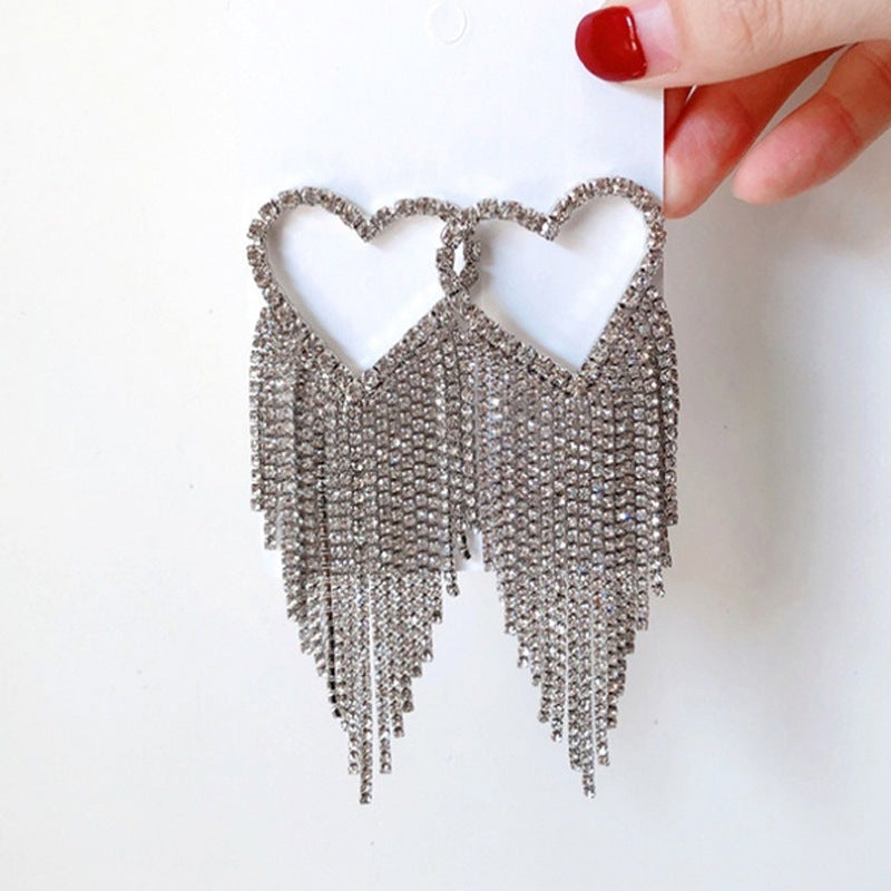 "Hollywood Heart" - Dangle Earrings
