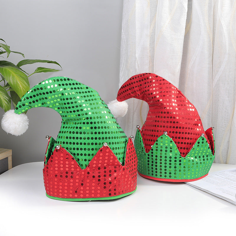 Sequins Christmas Elf Hat