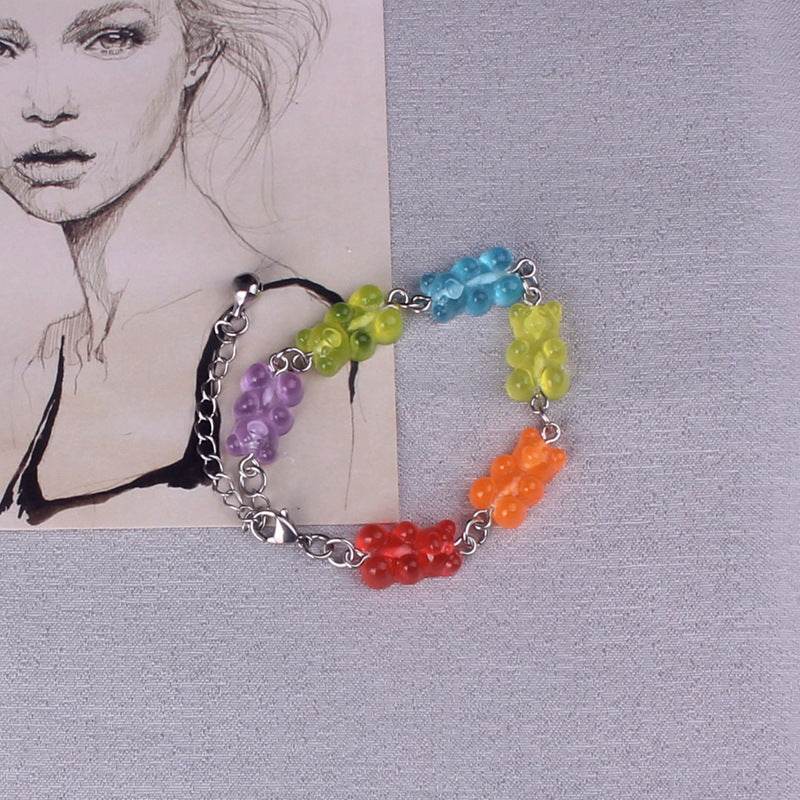 Stainless Steel Gummy Bears Bracelets