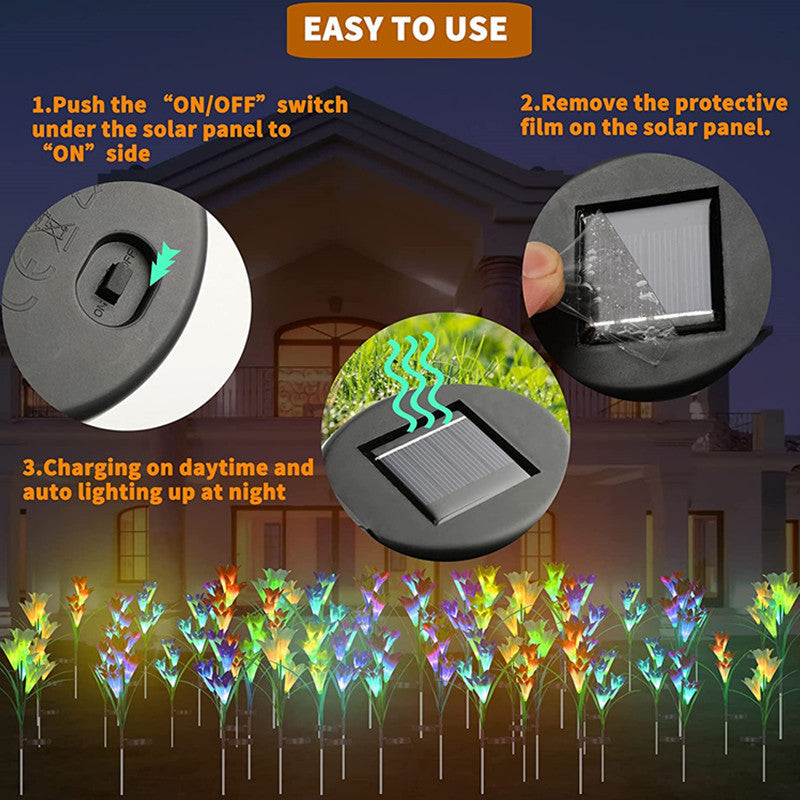 "Bloom and Glow"- Solar LED Garden Decor