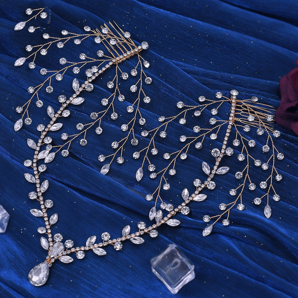 Bridal Rhinestone Tiara Headdress