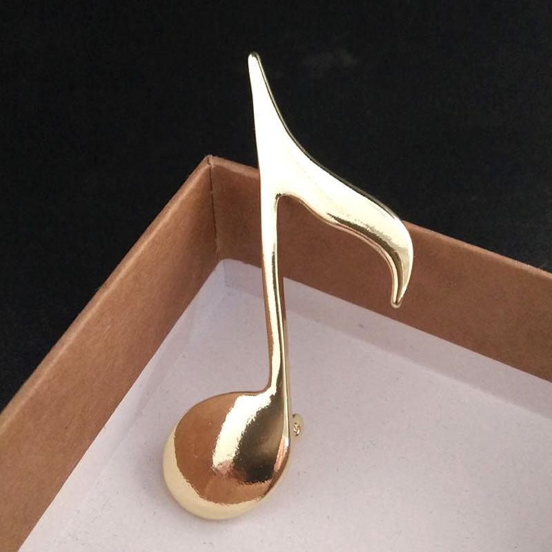 "Golden Sound" - Metal Brooch