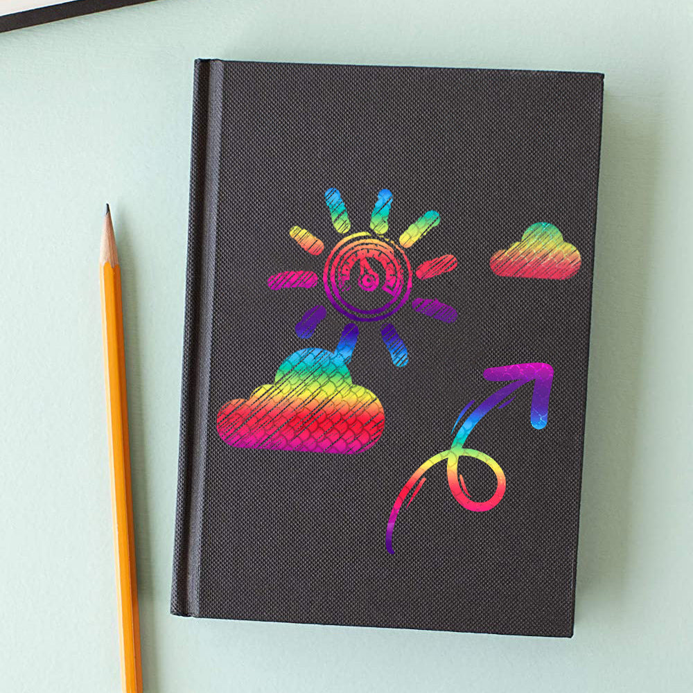 Magical Laser Rainbow Self-adhesive Decorative Film