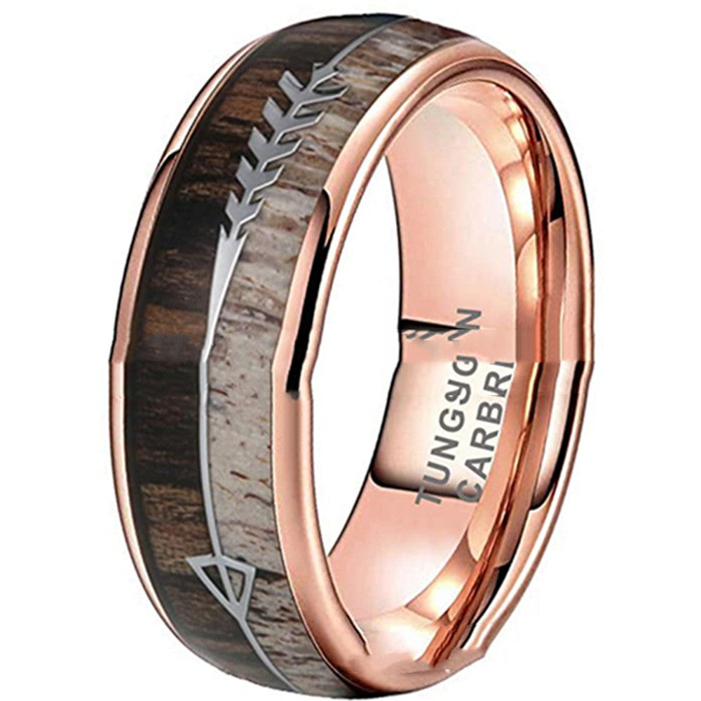 Tungsten Rose Gold Ring