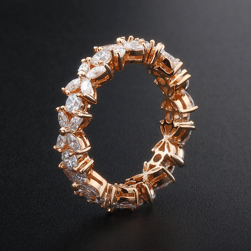 "Starry Gaze" - Zircon Diamond Ring