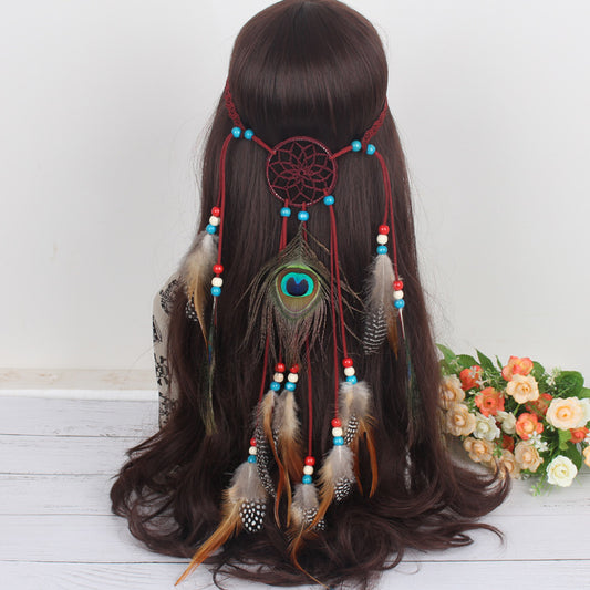 Dream Catcher Feather Headband