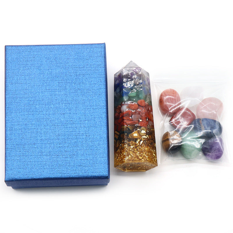 Resin Crystal Stone Gift Set