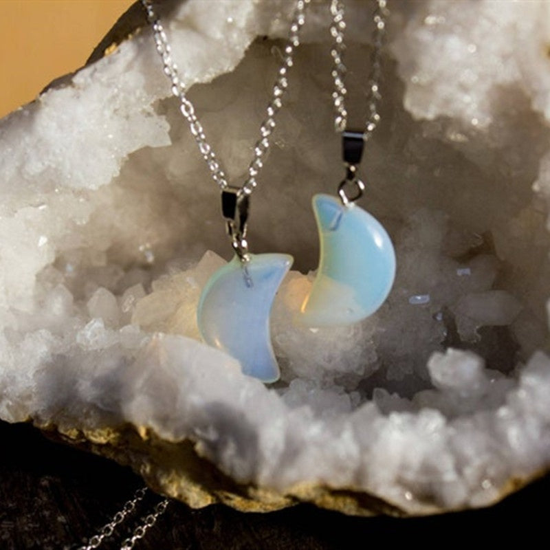 Natural Moonstone Pendant Necklace