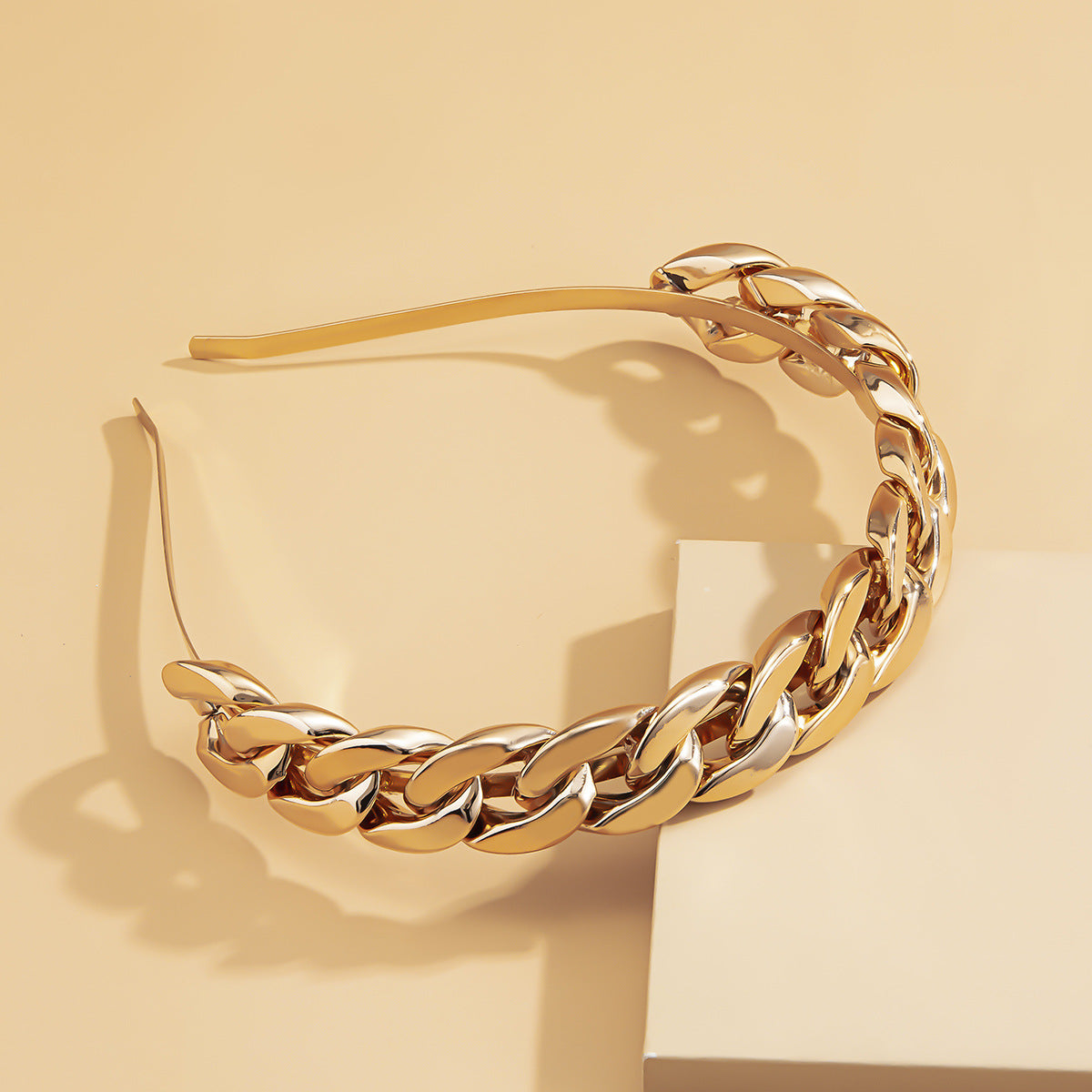 Studded Cuban Link Headband