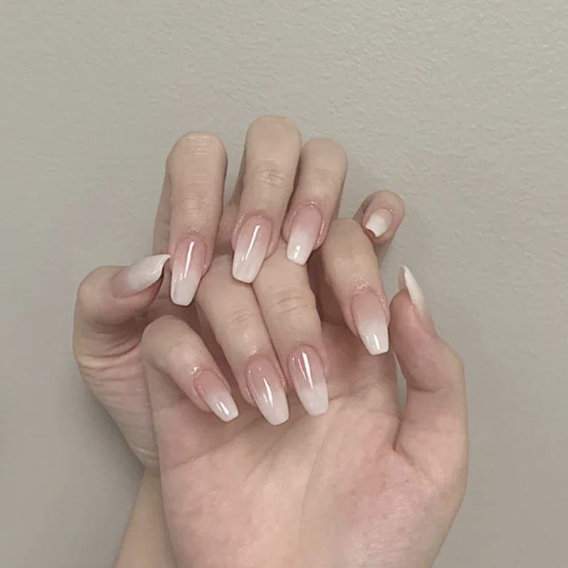 Ballet White Tip False Nails