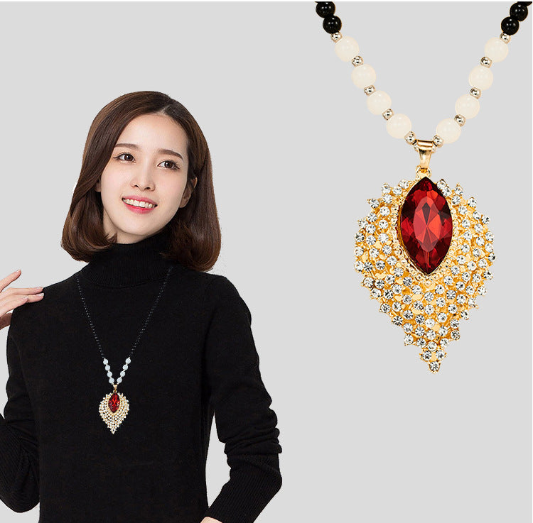 Versatile Fringed Pearl Sweater Chain/Necklace