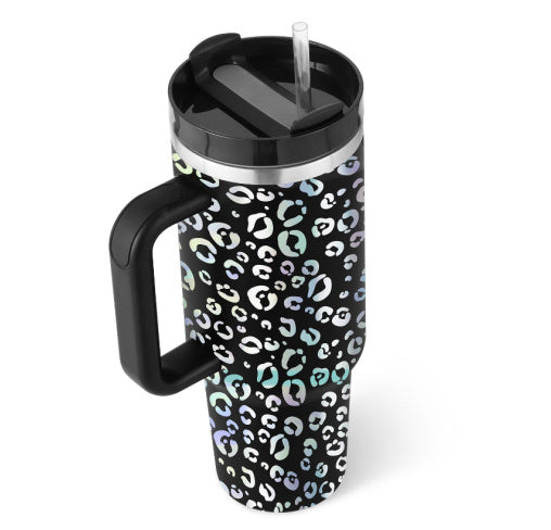 "Hydrate in Style" -  40 oz. Spill-proof Insulated Tumbler With Straw