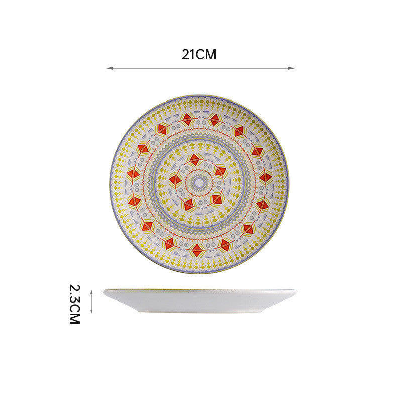 Retro Fruit and Salad Plate