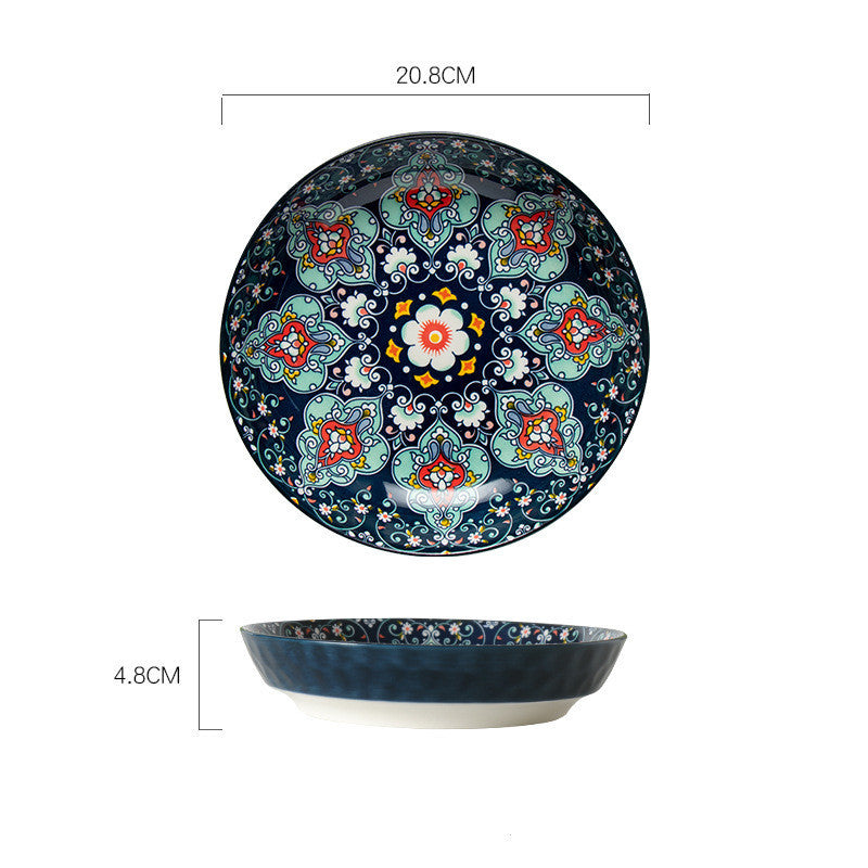 Bohemian Ceramic Rice Bowl