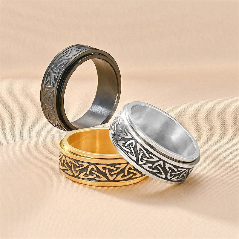 Celtic Titanium Steel Ring