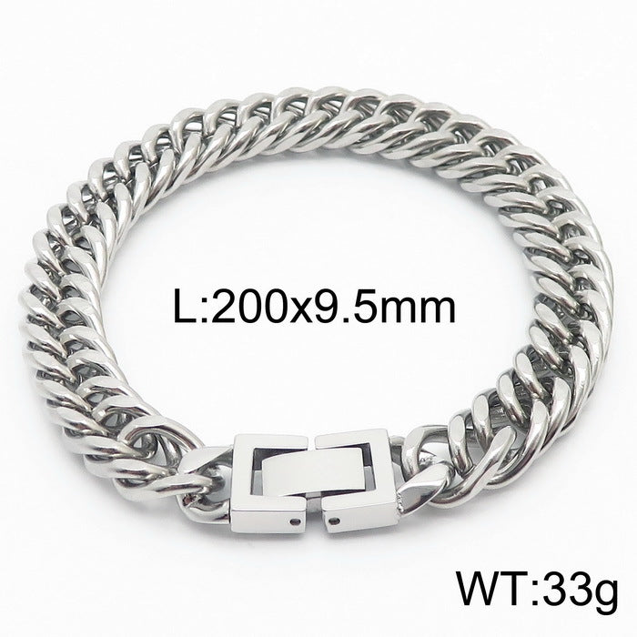 Cuban Link Titanium Steel Bracelet