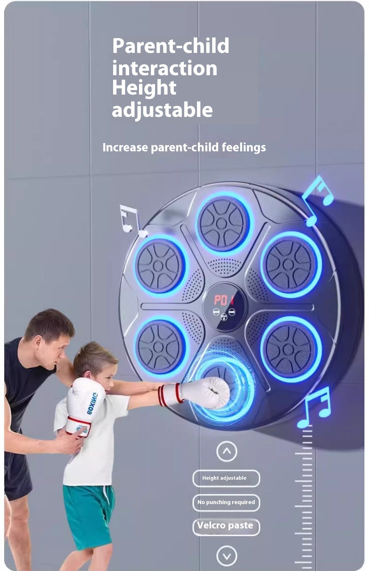 Adjustable  Indoor Bluetooth Boxing Machine