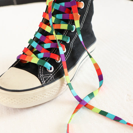 Rainbow Oblate Unisex Shoelaces