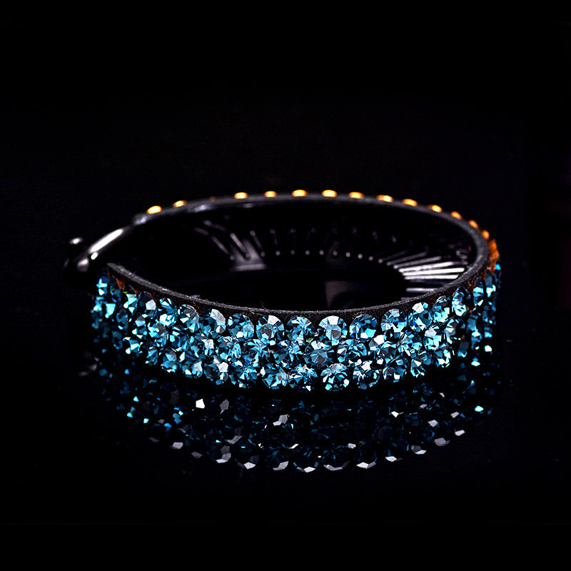 Rhinestone Hair Claw Ponytail Holder