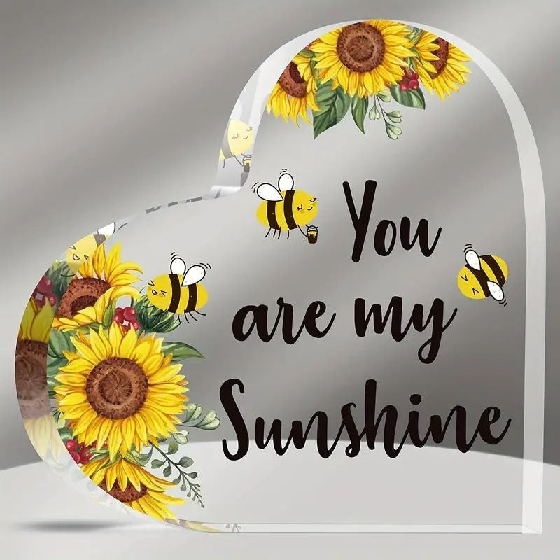 Acrylic Heart-shaped Decoration Crystal Plaques