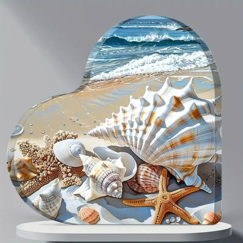 Acrylic Heart-shaped Decoration Crystal Plaques