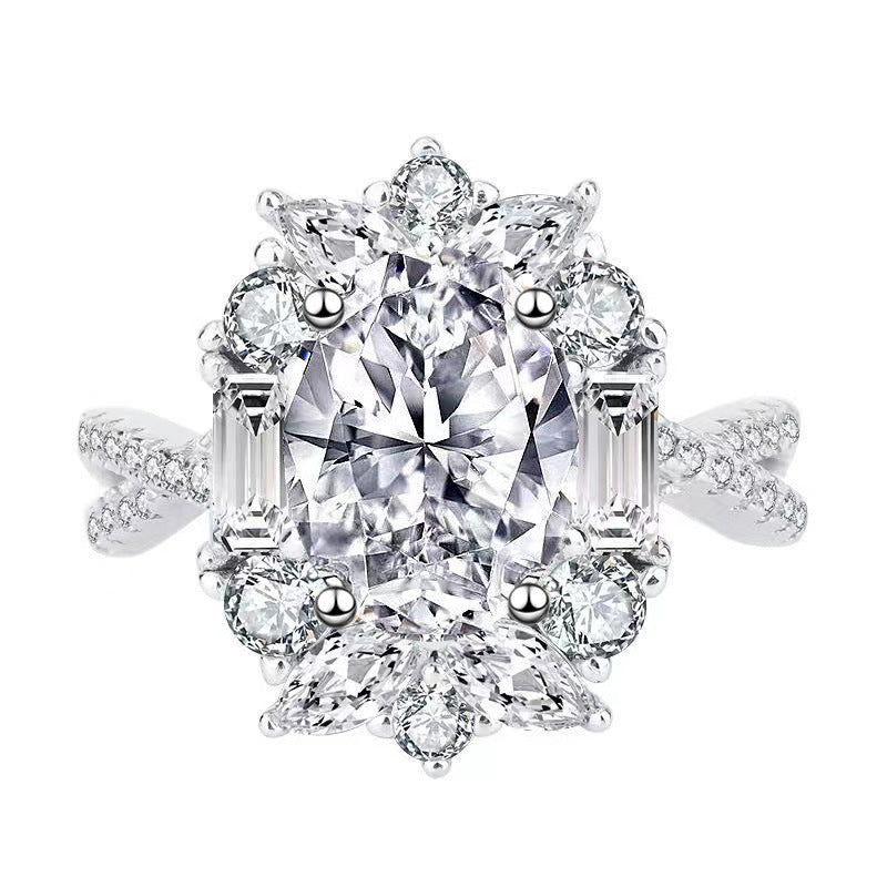 "Royal Beauty" - S925 Sterling Silver Moissanite Ring